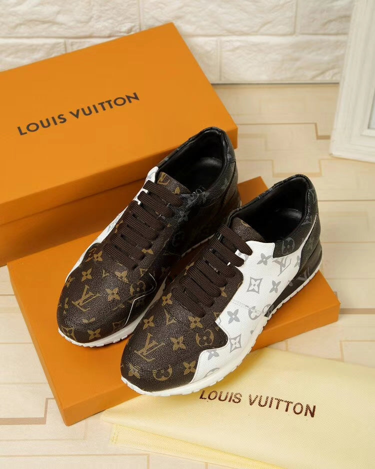 The Bags Vibe - Louis Vuitton Run Away Brown White Sneaker