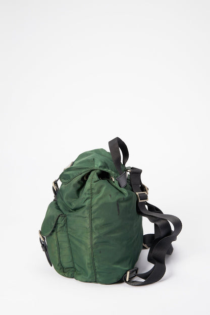 Prada Green Nylon Backpack