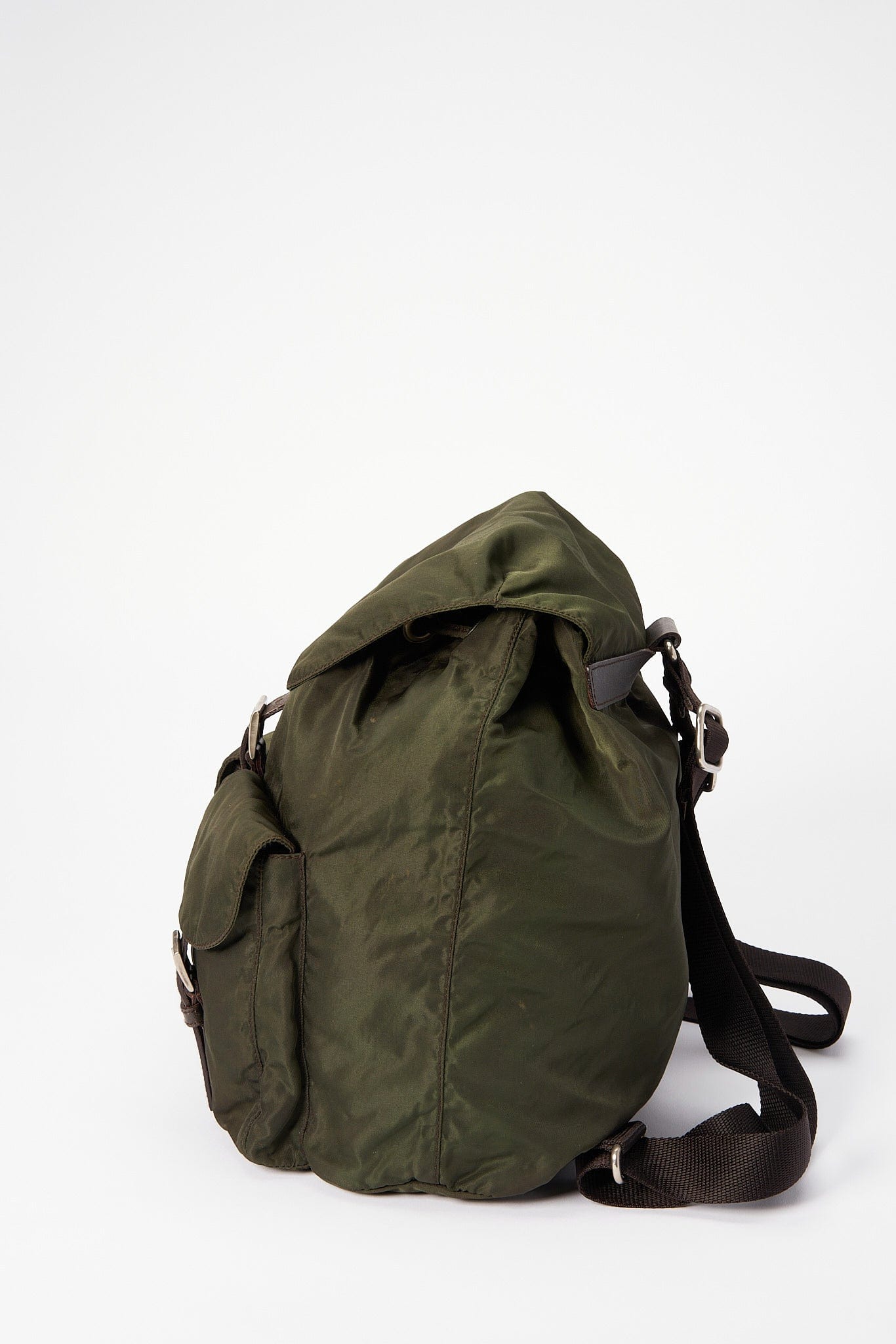 Prada Green Nylon Backpack