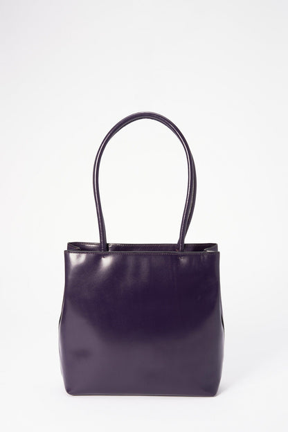 Prada Purple Leather Tote