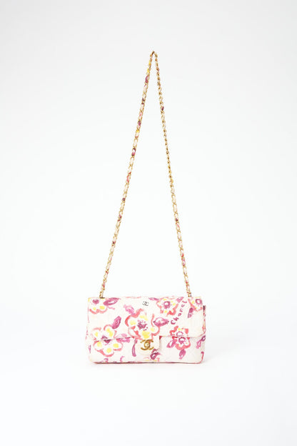 Vintage Chanel Watercolour Floral Flap Bag