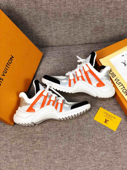 The Bags Vibe - Louis Vuitton Archlight White Black Orange Sneaker