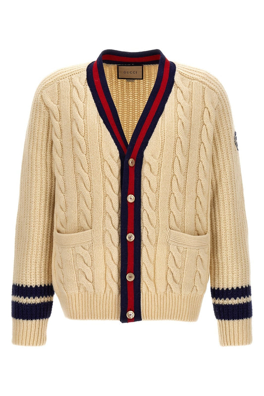 Gucci Men Web Ribbon Cardigan