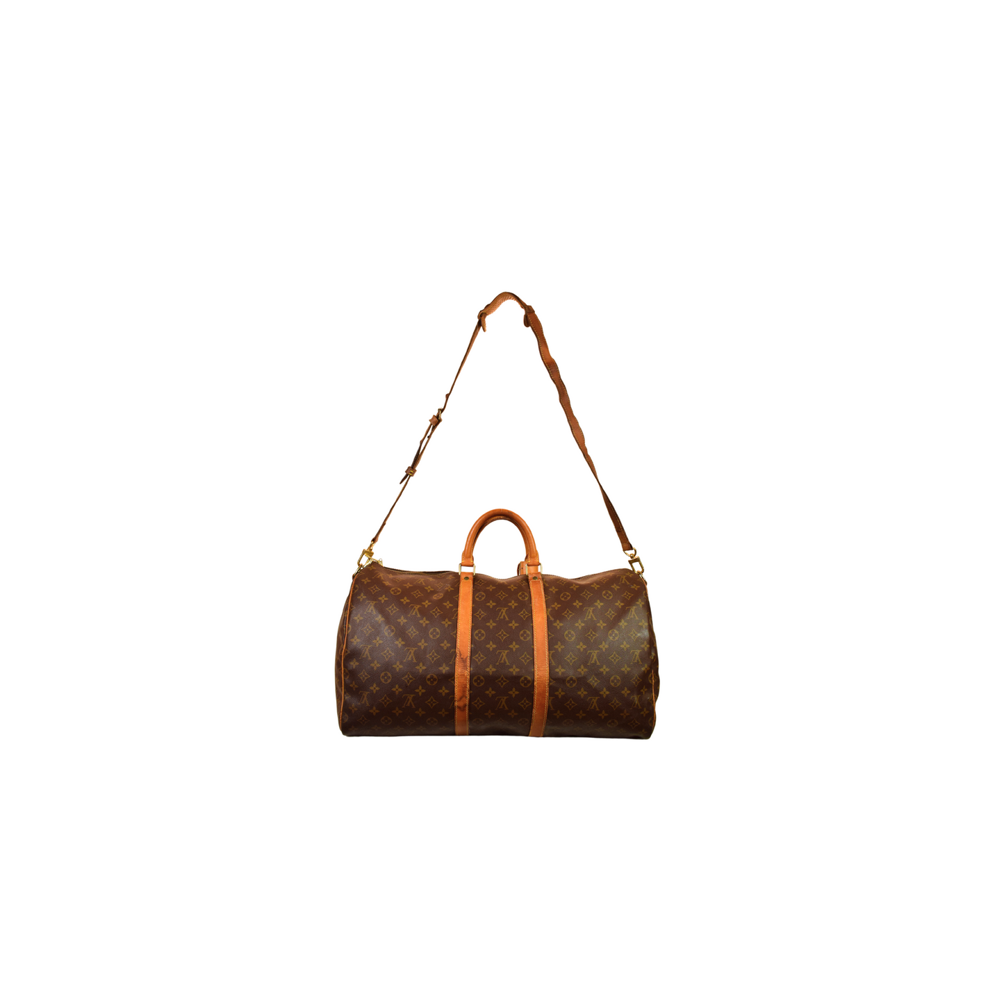 Louis Vuitton Keepall 55 Monogram Canvas + Stripe