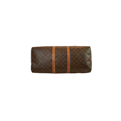 Louis Vuitton Keepall 55 Monogram Canvas + Stripe