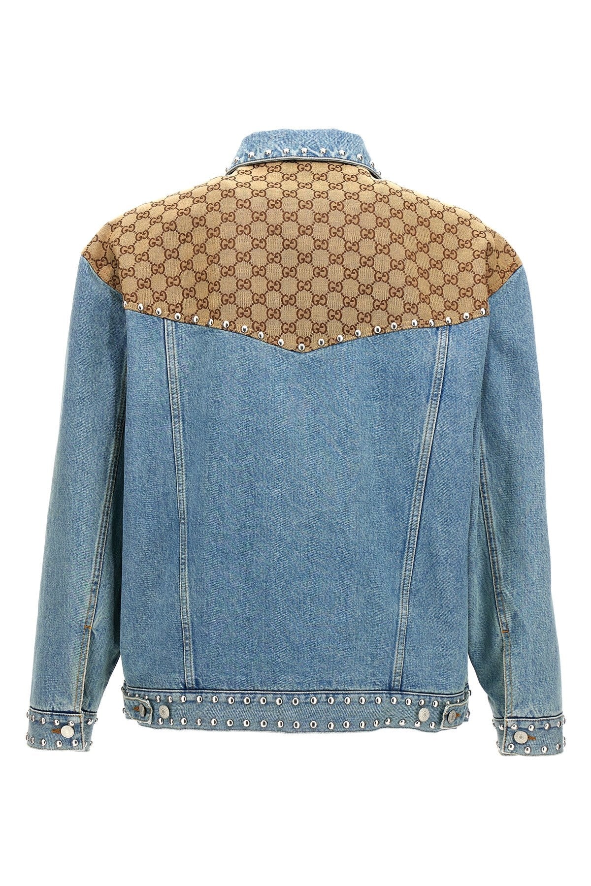 Gucci Men 'Gg' Insert Denim Jacket