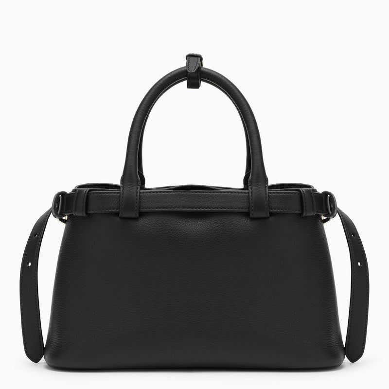 Prada Black Leather Small Buckle Bag With Belt Women