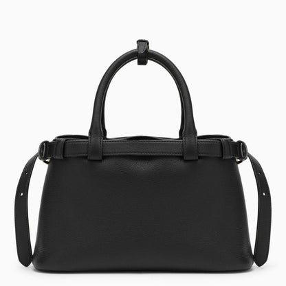 Prada Black Leather Small Buckle Bag With Belt Women