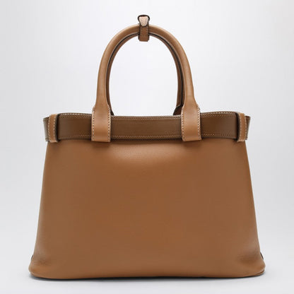 Prada Caramel-Coloured Leather Medium Buckle Bag With Belt Women