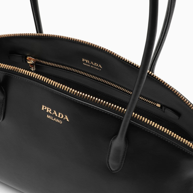 Prada Black Leather Handbag Women