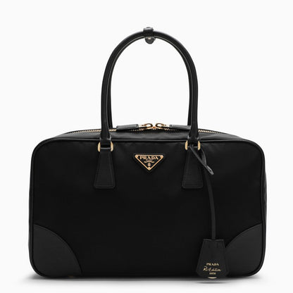 Prada Re-Edition 1978 Re-Nylon And Saffiano Large Black Top Case Women