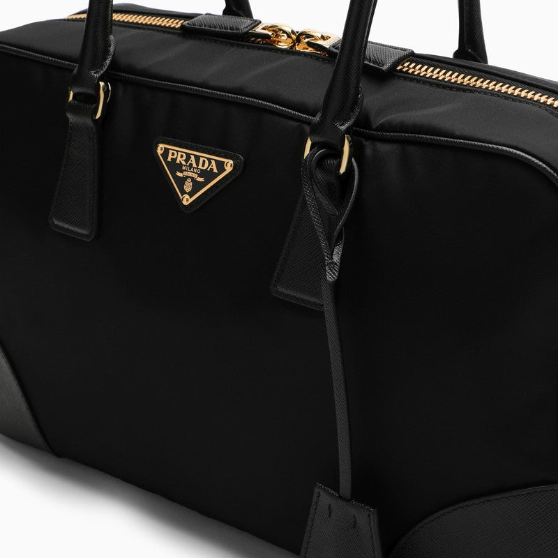 Prada Re-Edition 1978 Re-Nylon And Saffiano Large Black Top Case Women