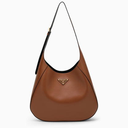 Prada Large Leather Shoulder Bag Women