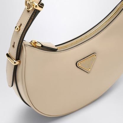 Prada Beige Leather Prada Arqué Bag Women