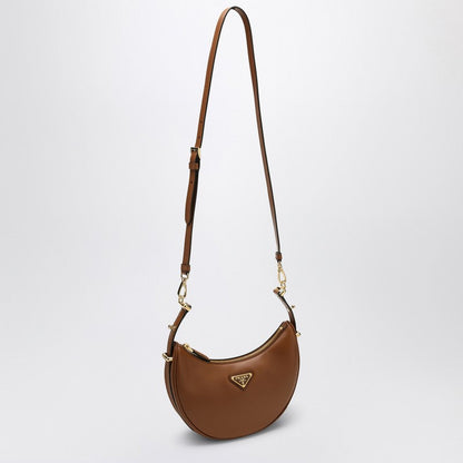 Prada Brown Leather Prada Arqué Bag Women