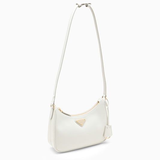 Prada Re-Edition White Mini Bag In Saffiano Women