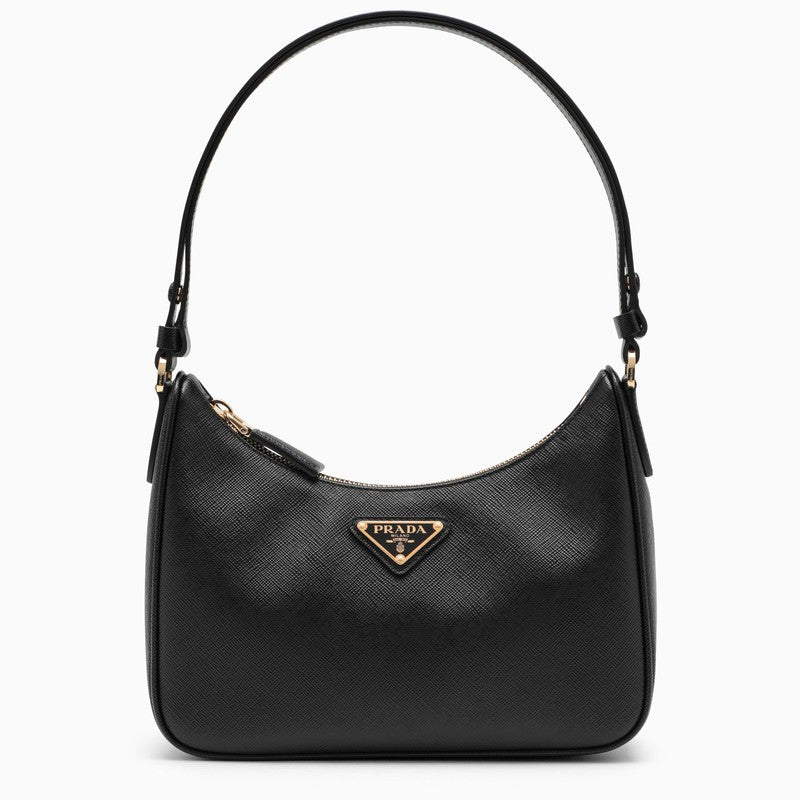 Prada Re-Edition Black Mini Bag In Saffiano Women