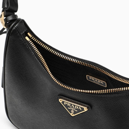 Prada Re-Edition Black Mini Bag In Saffiano Women