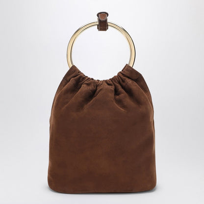 Prada Brown Suede Mini Bag Women