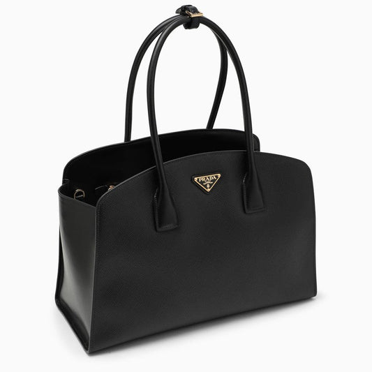 Prada Large Handbag In Black Saffiano Women