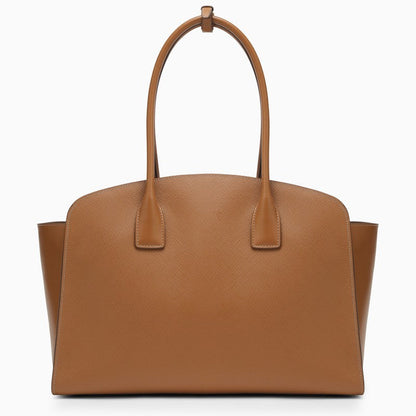 Prada Large Caramel-Coloured Leather Shopping Bag Women