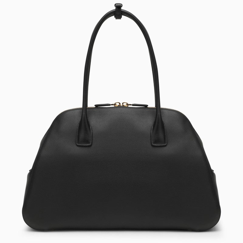 Prada Large Black Leather Shopping Bag Women