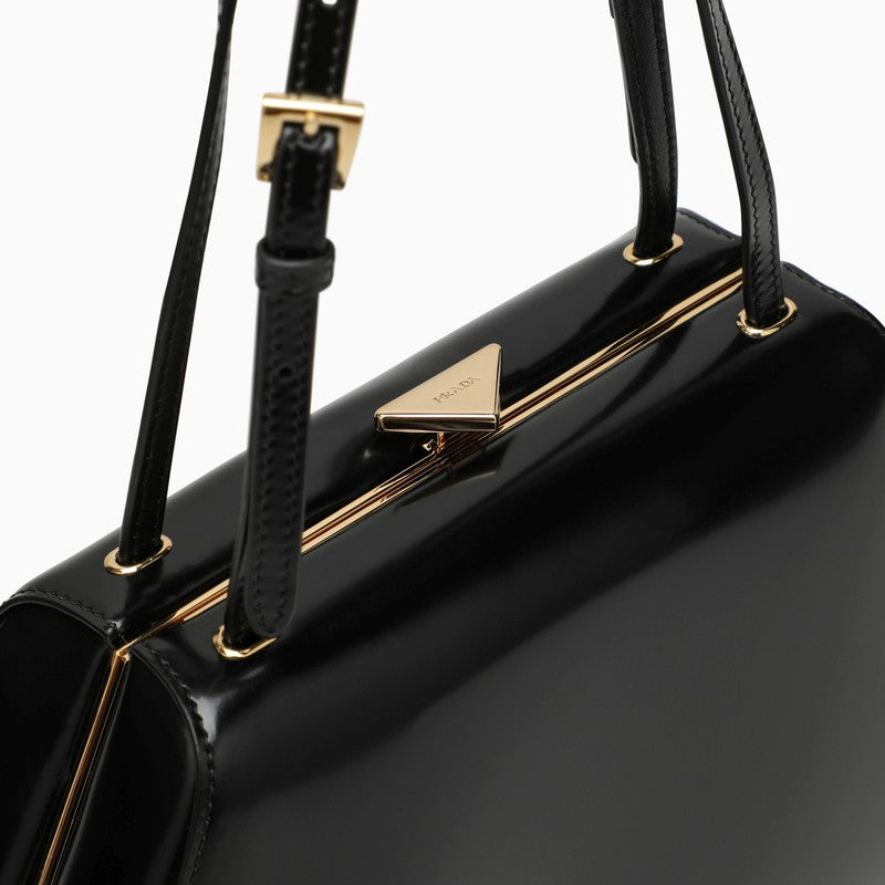 Prada Black Bag In Brushed Leather Women