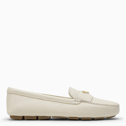 Prada Ivory Leather Loafer Women