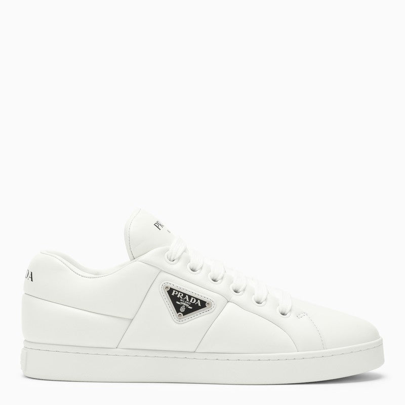 Prada Low White Leather Trainer Women