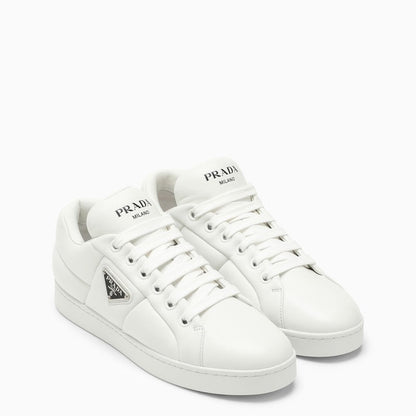 Prada Low White Leather Trainer Women