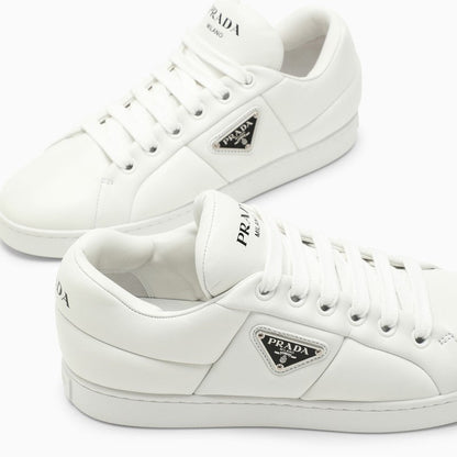 Prada Low White Leather Trainer Women