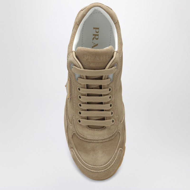 Prada Ecru Suede Sneakers Women