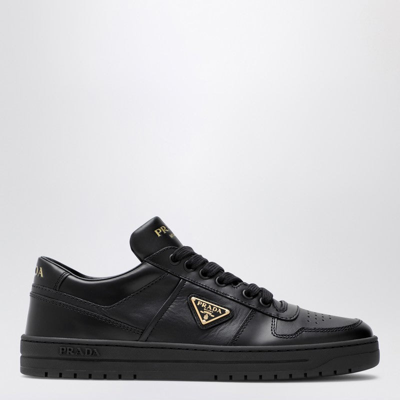 Prada Black Leather Downtown Sneakers Women