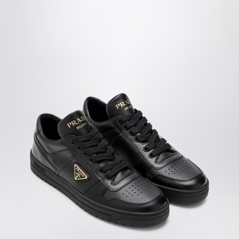 Prada Black Leather Downtown Sneakers Women