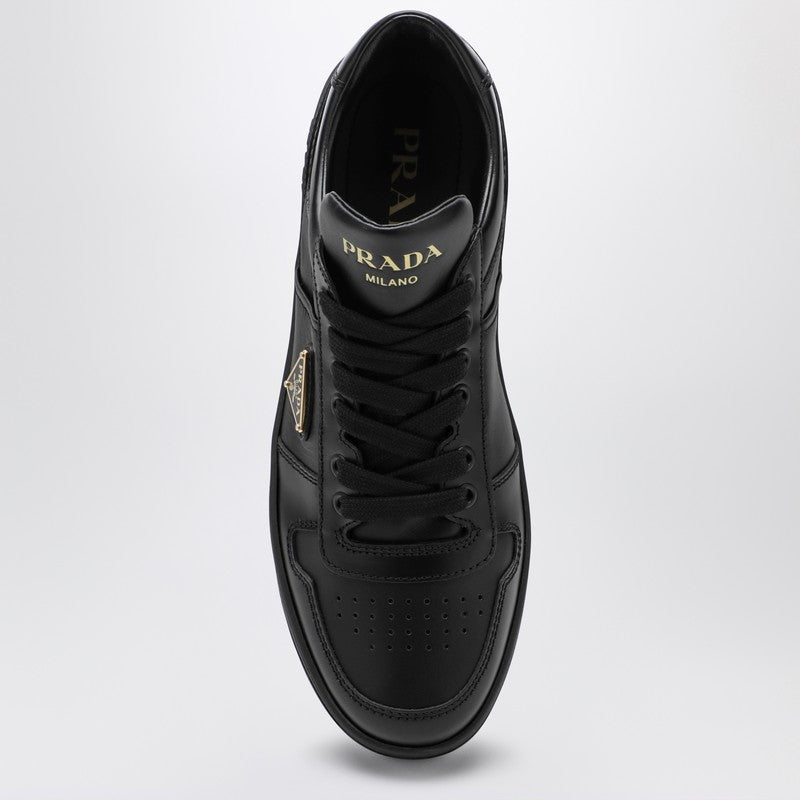 Prada Black Leather Downtown Sneakers Women