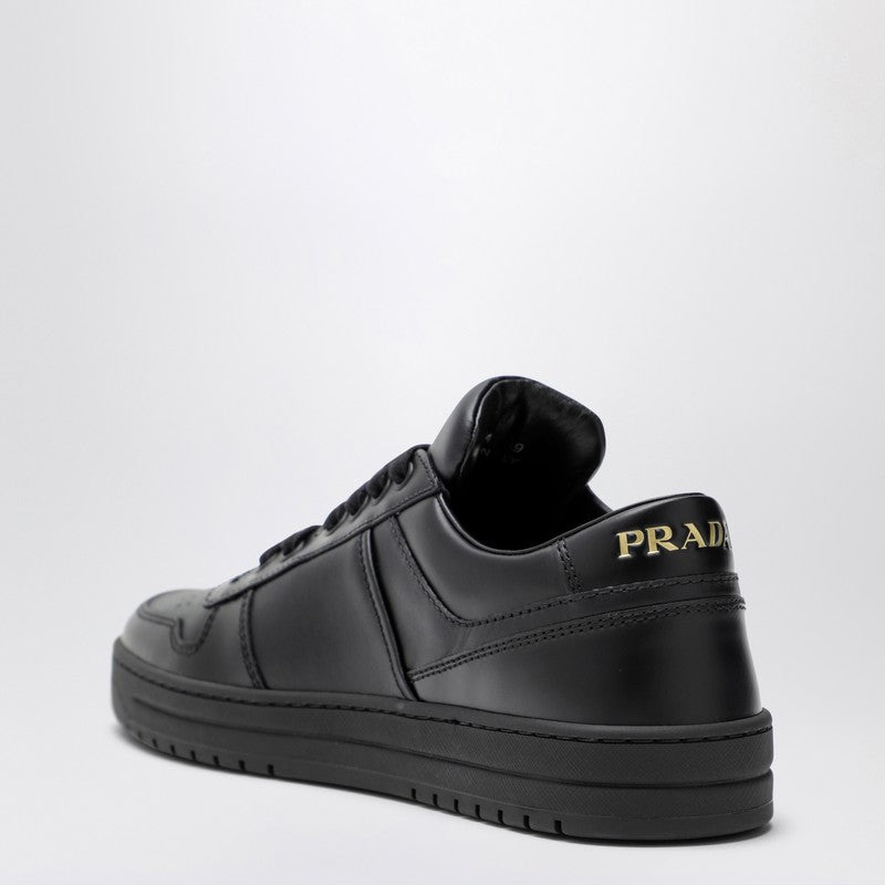 Prada Black Leather Downtown Sneakers Women