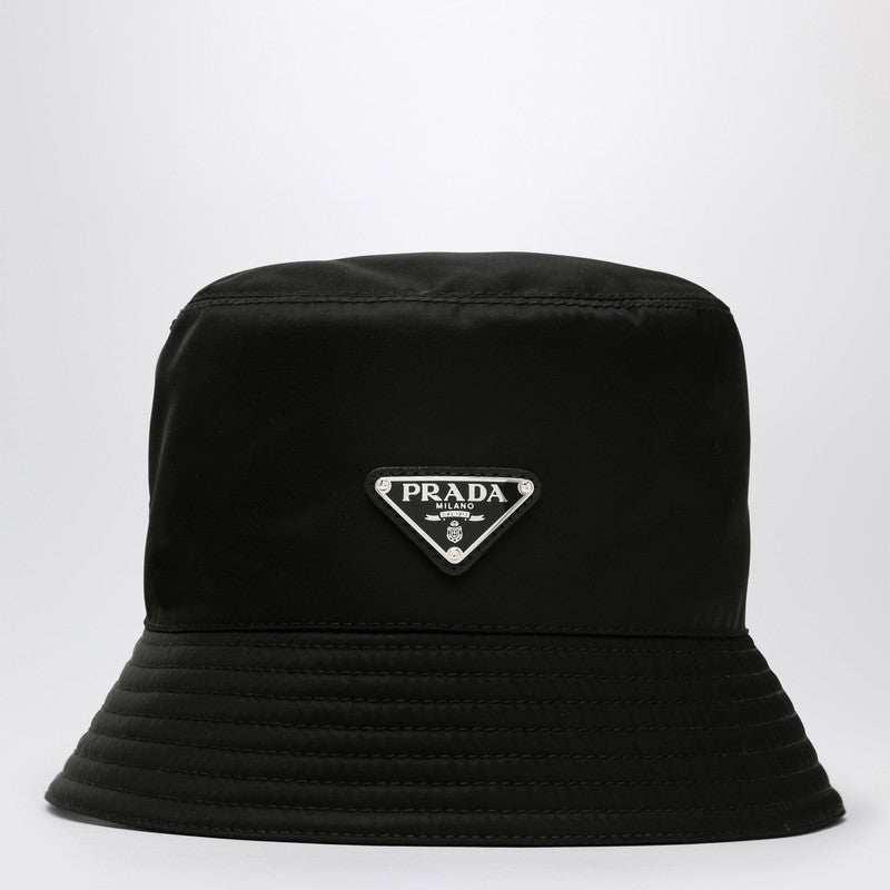 Prada Black Nylon Bucket Hat Women