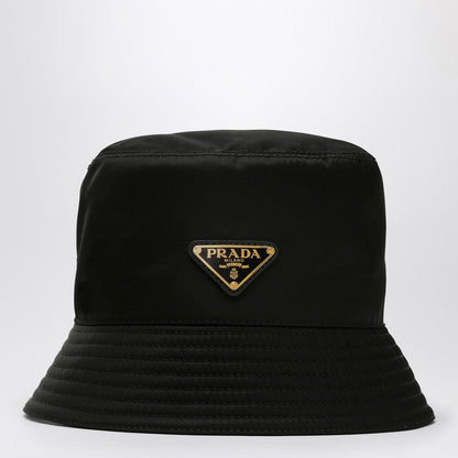 Prada Black Re-Nylon Bucket Hat Women