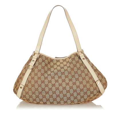 Brown Gucci GG Canvas Pelham Tote Bag