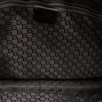 Black Gucci Canvas Tote Bag