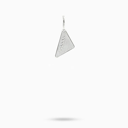 Prada Crystal Prada Holiday Triangle Logo Left Earring Women