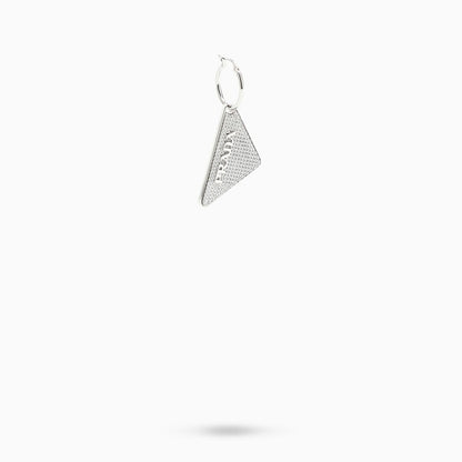 Prada Crystal Prada Holiday Triangle Logo Left Earring Women