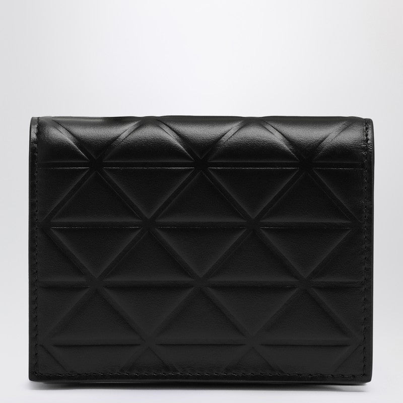 Prada Black Leather Wallet Women