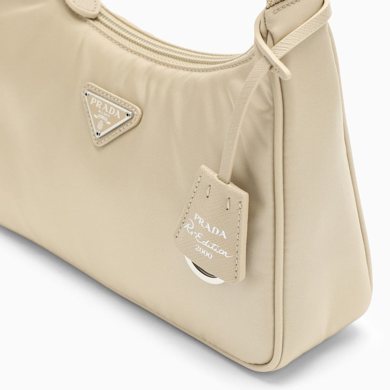 Prada Beige Re-Edition 2000 Mini Handbag Women