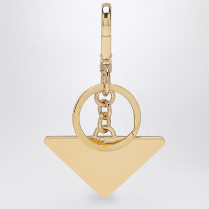 Prada Black Gold-Metal Keyring Women