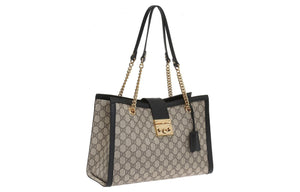 (WMNS) GUCCI GG Padlock Series Single-Shoulder Bag Middle-Size Creamy/Brown 479197-KHNKG-9769