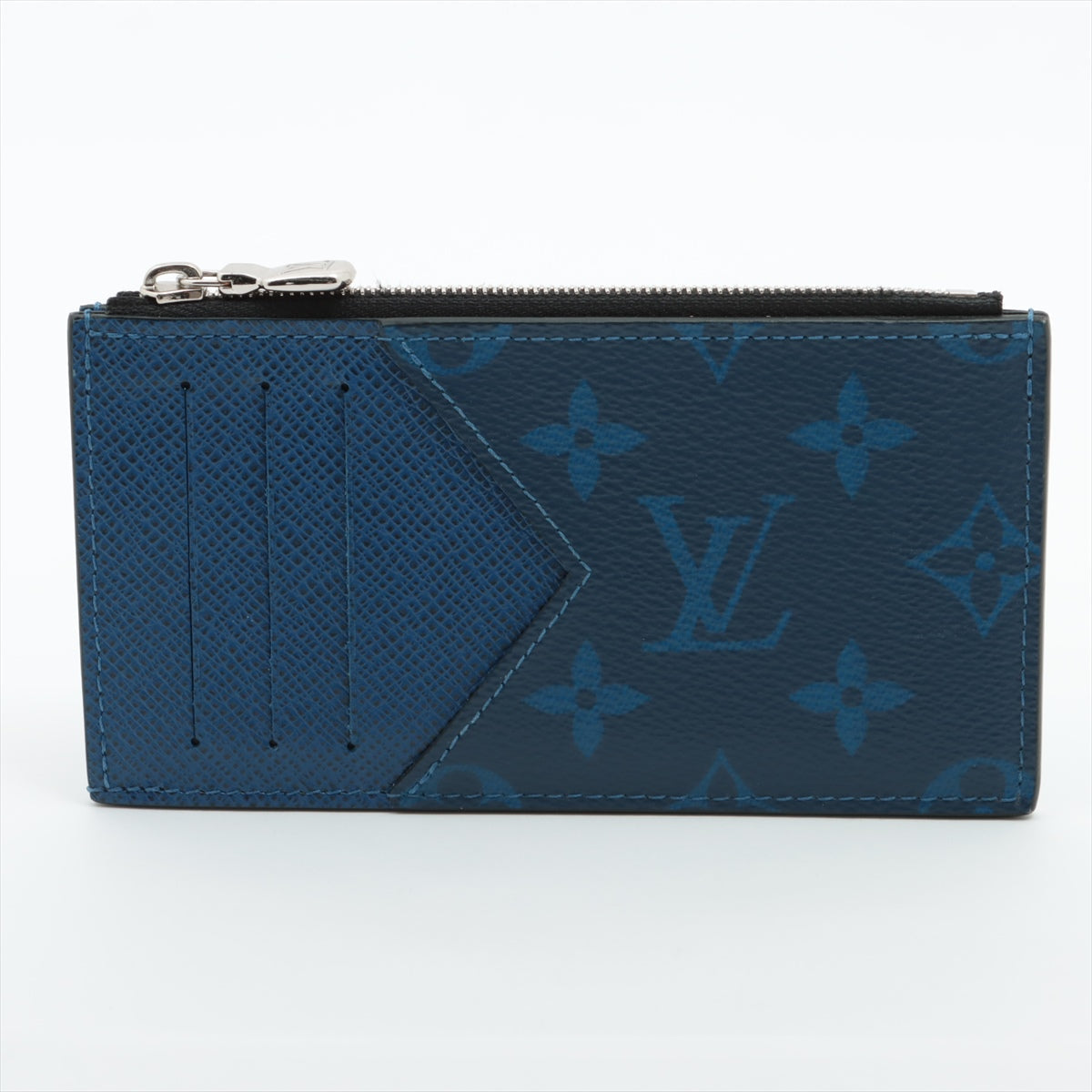 Louis Vuitton Taigarama Coin Card Holder Navy Blue