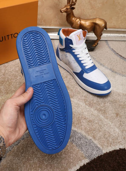 The Bags Vibe - Louis Vuitton Rivoli High Blue Sneaker