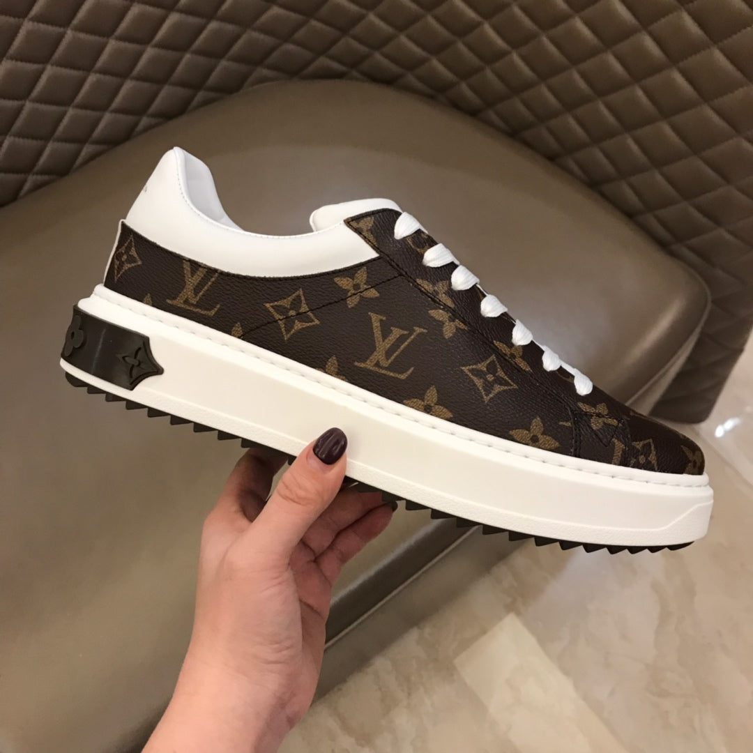 The Bags Vibe - Louis Vuitton Time Out Brown Sneaker