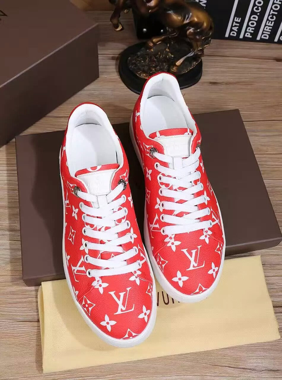 The Bags Vibe - Louis Vuitton Custom SP Red Sneaker